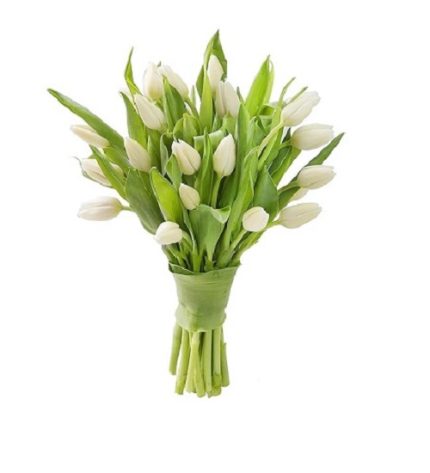 دسته گل لاله سفید 248